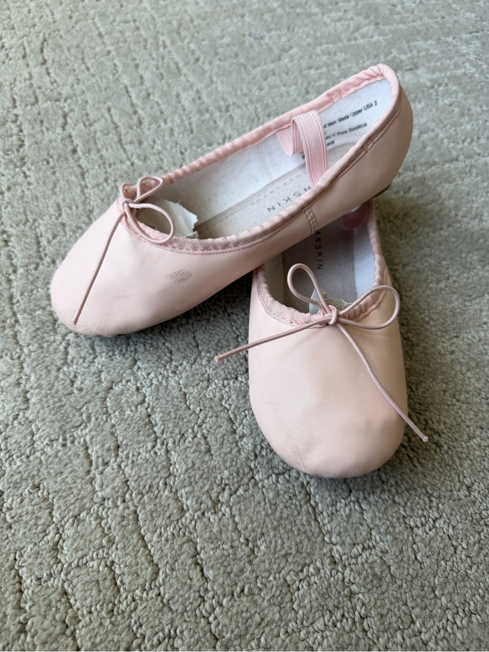 Danskin Pink Ballet Shoes Size 2